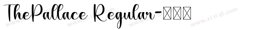 ThePallace Regular字体转换